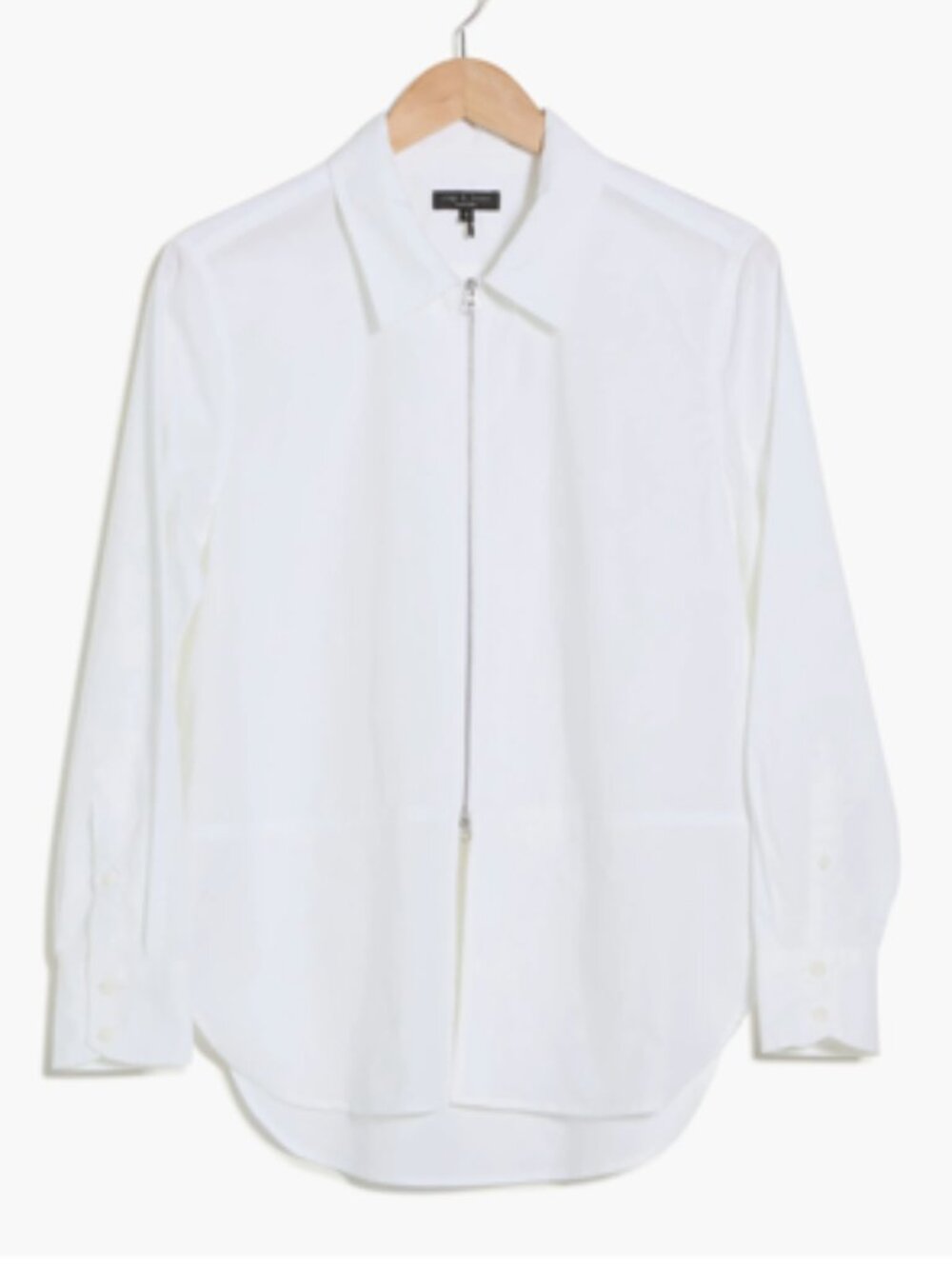 NWT Rag & Bone White Bella Long Sleeve Poplin Shirt